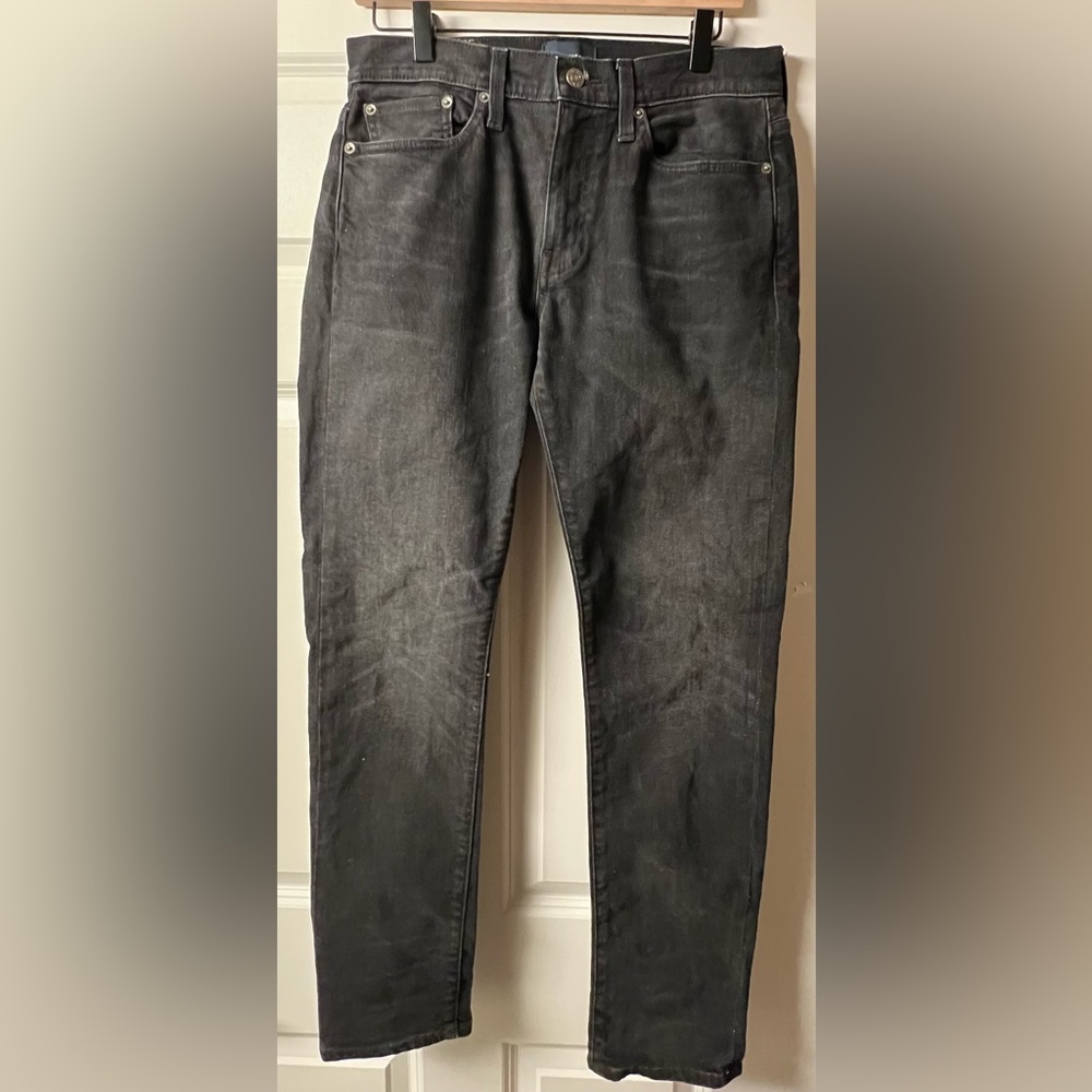 JCrew Mens 484 Black Slim Jeans - Size 30W/32L